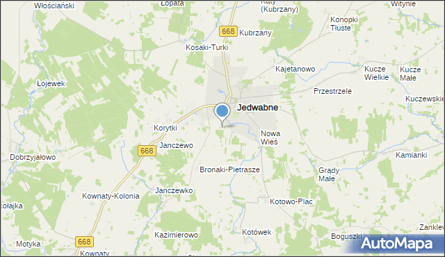 mapa Kolonia Grabnik, Kolonia Grabnik na mapie Targeo